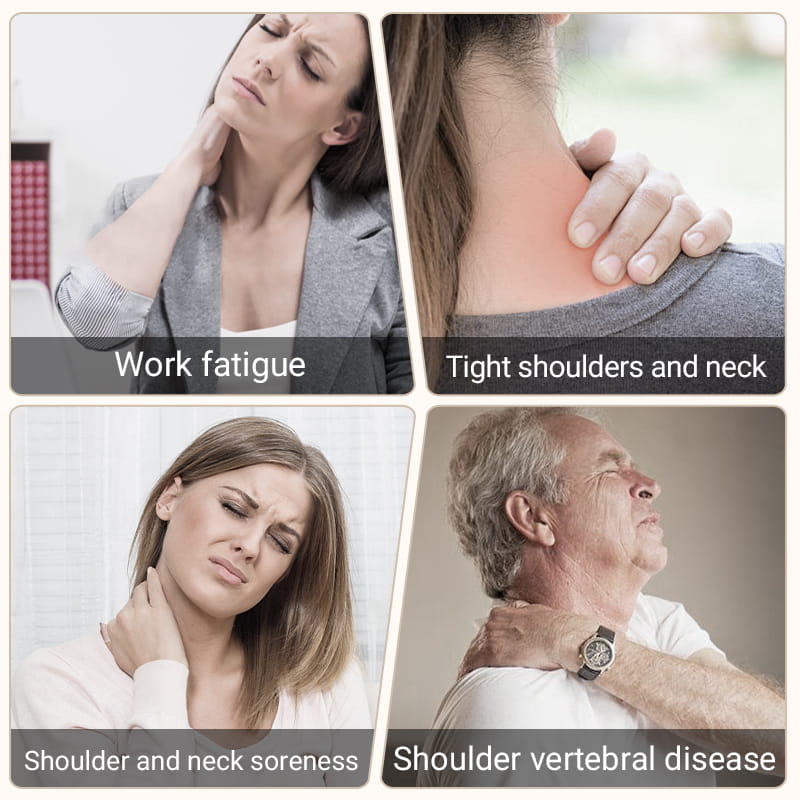 VierraSol | Almohadilla eléctrica para el cuello y los hombros con vibración