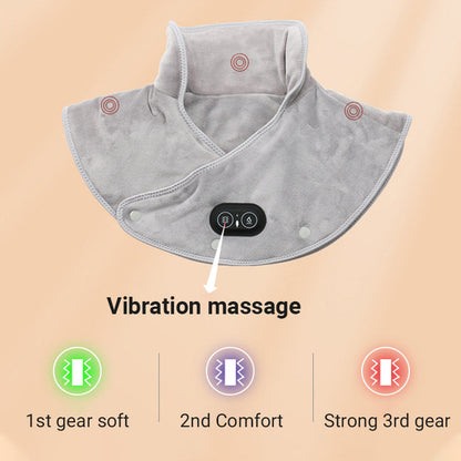 VierraSol | Almohadilla eléctrica para el cuello y los hombros con vibración