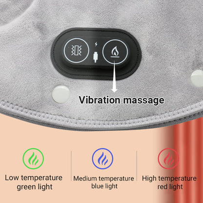 VierraSol | Almohadilla eléctrica para el cuello y los hombros con vibración