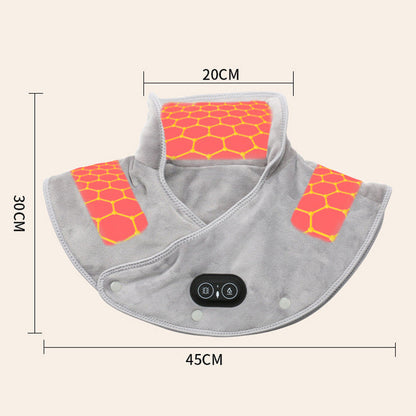 VierraSol | Almohadilla eléctrica para el cuello y los hombros con vibración