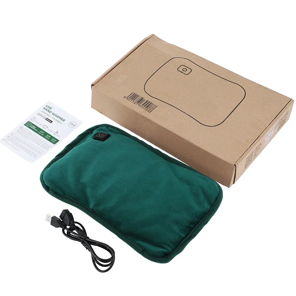 VierraSol | Almohadilla Térmica Portátil de Grafeno | Recargable por USB | 3 Niveles de Temperatura | Calentador Ergonómico para Manos y Abdomen | Incluye Apagado Automático Inteligente