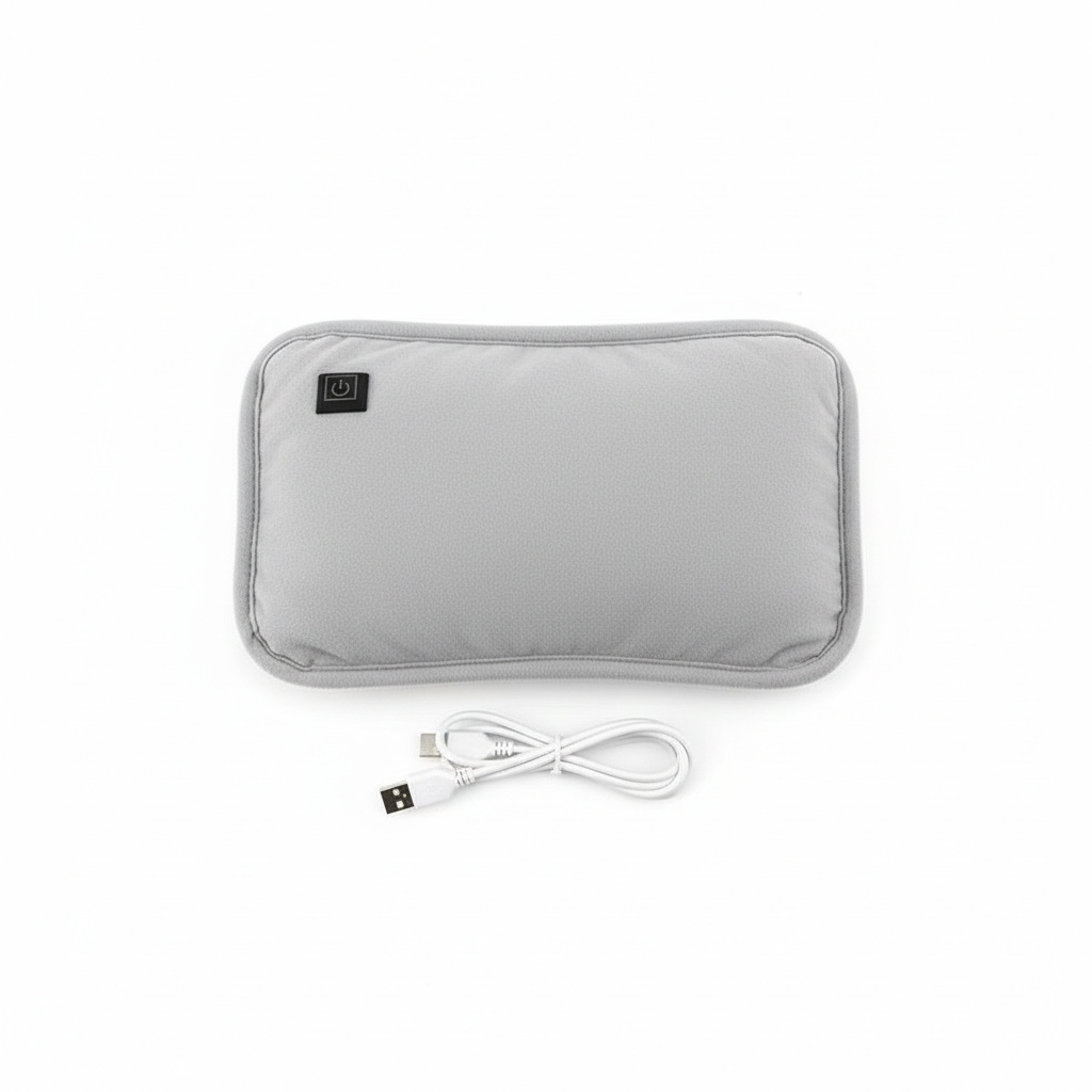 VierraSol | Almohadilla Térmica Portátil de Grafeno | Recargable por USB | 3 Niveles de Temperatura | Calentador Ergonómico para Manos y Abdomen | Incluye Apagado Automático Inteligente
