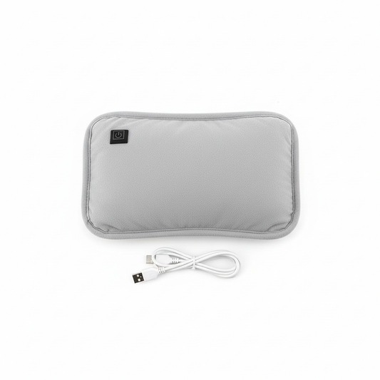 VierraSol | Almohadilla Térmica Portátil de Grafeno | Recargable por USB | 3 Niveles de Temperatura | Calentador Ergonómico para Manos y Abdomen | Incluye Apagado Automático Inteligente