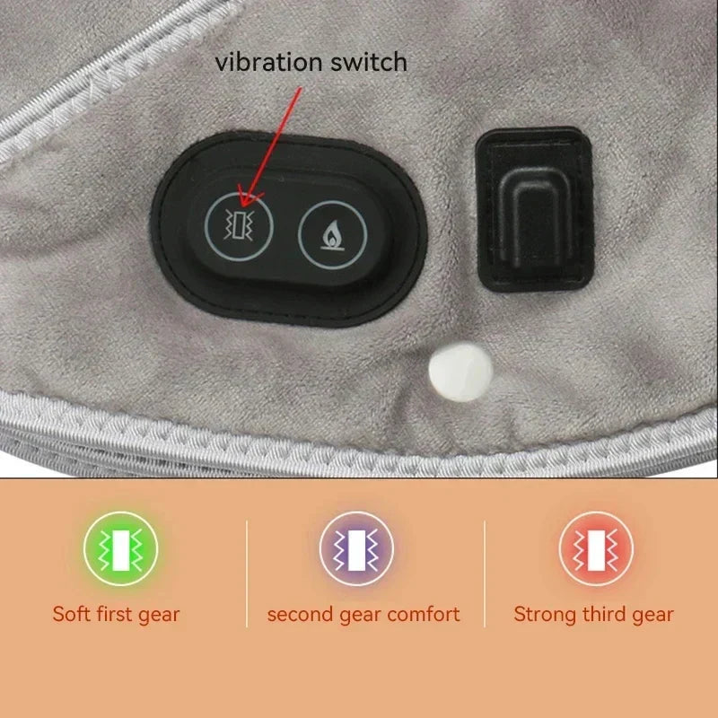 VierraSol | Almohadilla Térmica USB para Cuello y Hombros con Vibración