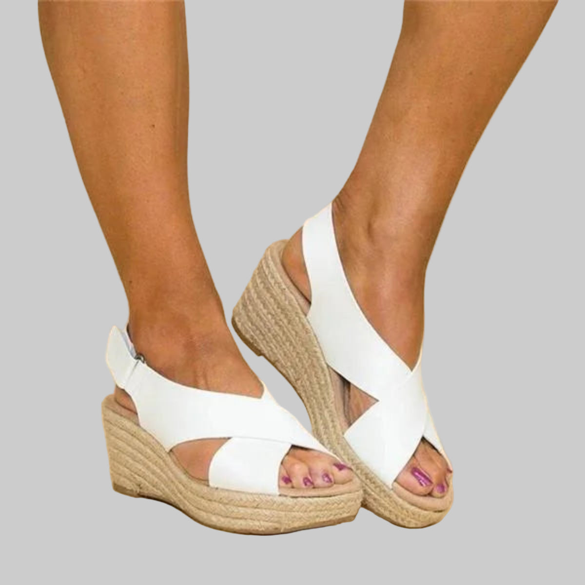 VierraSol | Alpargatas de cuña cruzadas para mujer