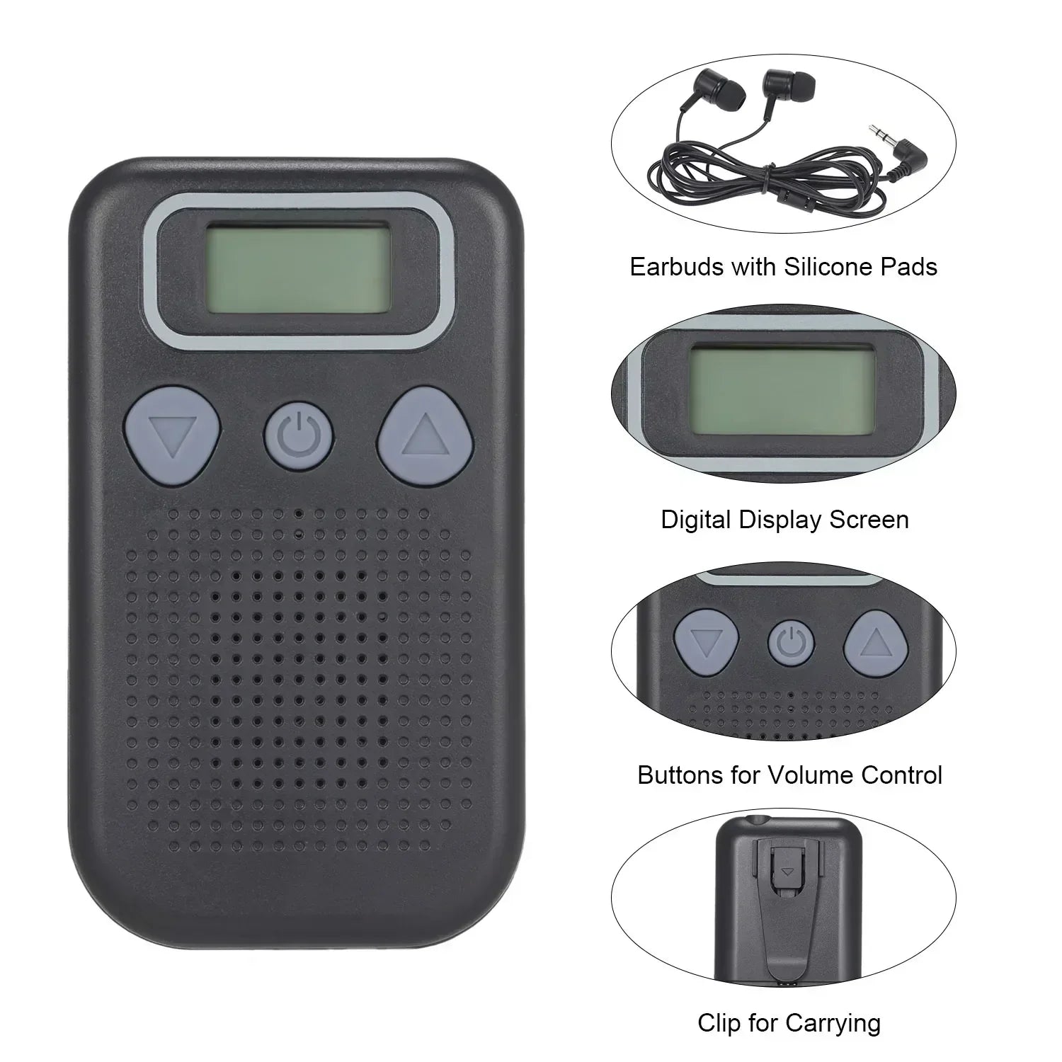 VierraSol | Amplificador de Sonido para Audífonos – Mejora Auditiva Intraauricular a Pilas con Auriculares para Personas Mayores y Adultos