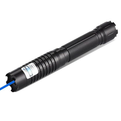 VierraSol | Antorcha Láser de Haz Azul | Salida Óptica de Alta Intensidad de 450nm | Alcance Táctico de 5000m+ | Chasis de Aluminio con Enfoque Ajustable | Linterna Capaz de Ignición Térmica