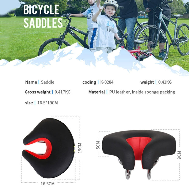 VierraSol | Asiento de Bicicleta Sin Nariz para Montaña con Almohadilla Gruesa y Suave (Negro)