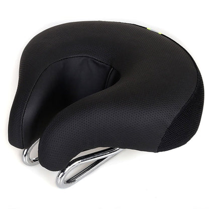 VierraSol | Asiento de Bicicleta Sin Nariz para Montaña con Almohadilla Gruesa y Suave (Negro)