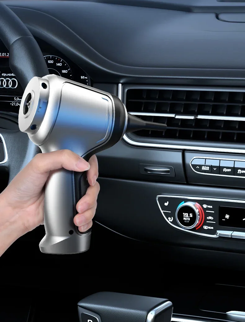 VierraSol | Aspiradora Inalámbrica para Automóvil con Potencia de Succión de 95000PA – Ligera y Silenciosa