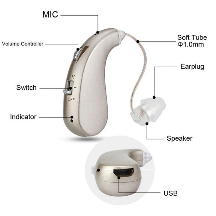 VierraSol | Audífono Bluetooth Recargable por USB