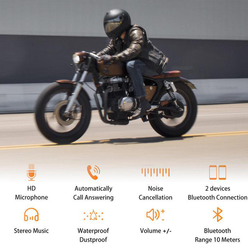VierraSol | Auricular Bluetooth para Casco de Motocicleta BT12