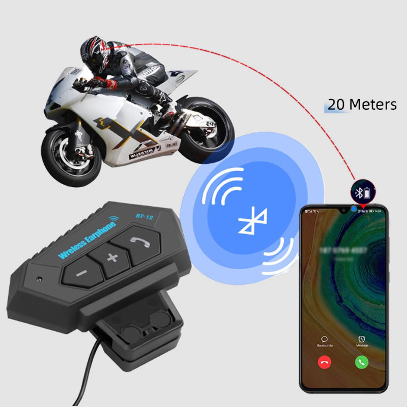 VierraSol | Auricular Bluetooth para Casco de Motocicleta BT12