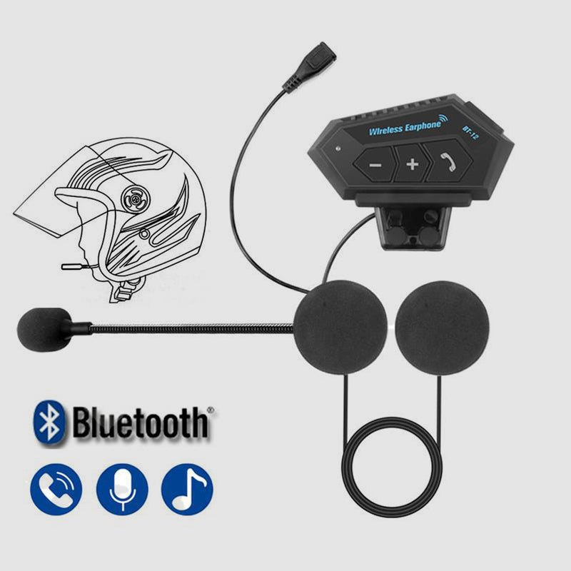 VierraSol | Auricular Bluetooth para Casco de Motocicleta BT12