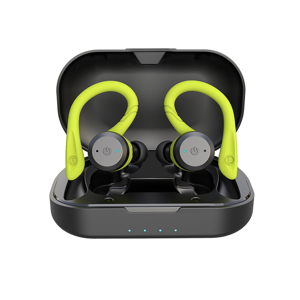 VierraSol | Auriculares Inalámbricos Deportivos Impermeables Vega – 20 Horas de Reproducción | Bluetooth 5.0, IPX7 para Natación y Fitness