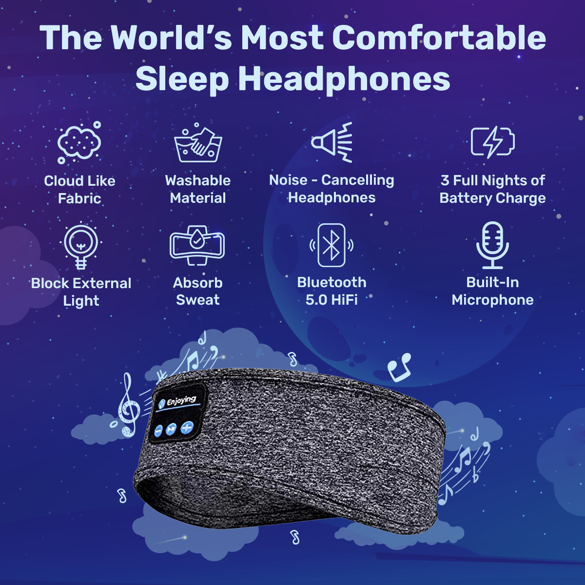 VierraSol - Auriculares para Dormir