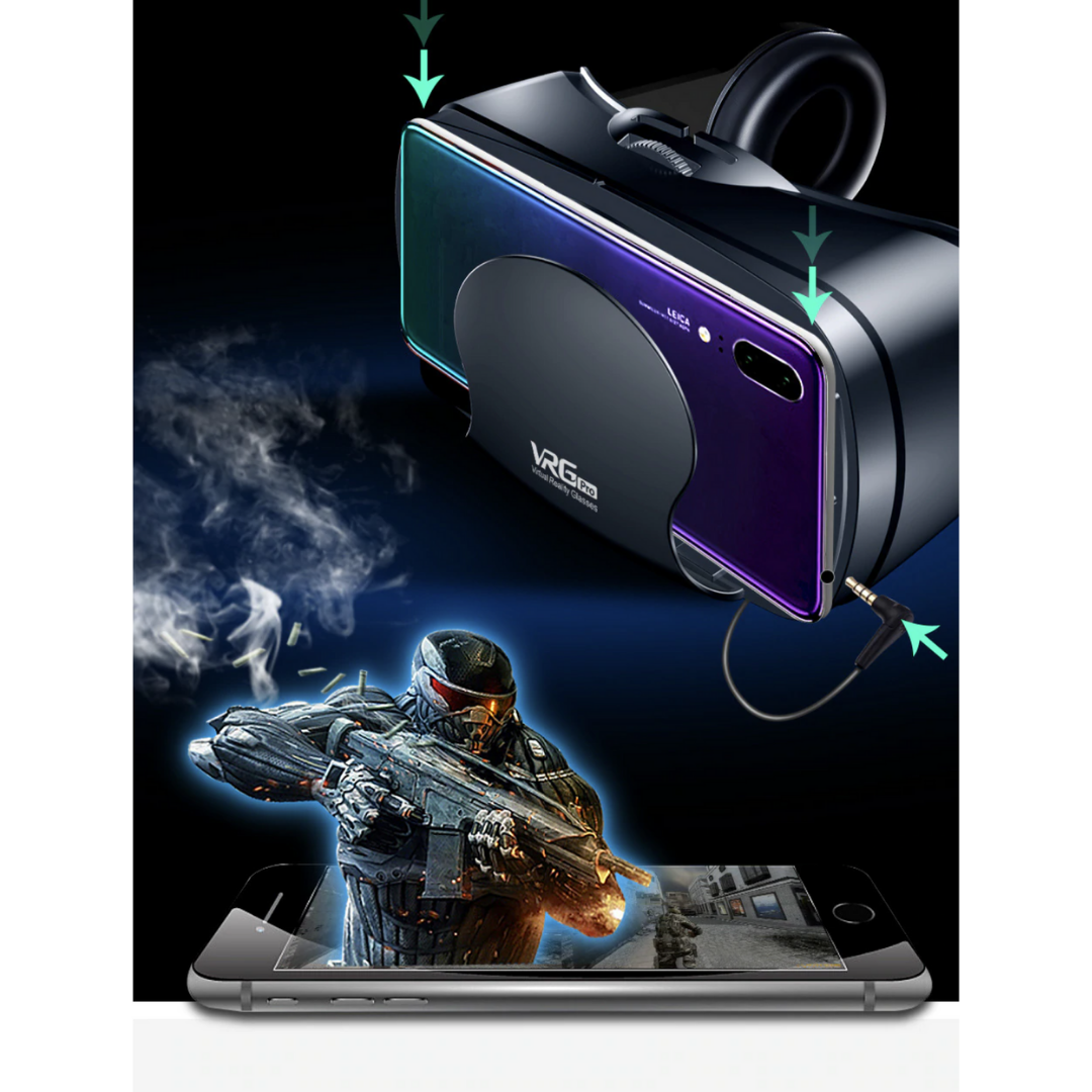 VierraSol | Auriculares VR con Auriculares Integrados para iPhone y Android