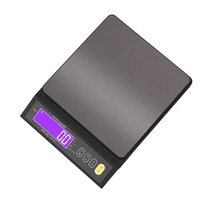 VierraSol | Balanza de cocina electrónica digital de 5 kg/0.1 g y 10 kg/1 g, pantalla LCD, herramienta de acero inoxidable completamente impermeable para hornear