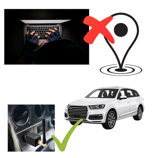 VierraSol | Bloqueador de Señal GPS Portátil para Coche | Dispositivo de Privacidad Alimentado por Encendedor de 12V