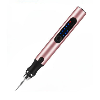VierraSol | Bolígrafo de Grabado Recargable por USB | Preciso y Silencioso | Metal, Velocidad Ajustable