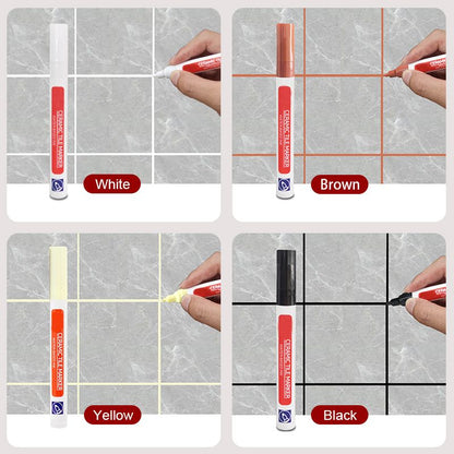 VierraSol | Bolígrafo para Reparación de Juntas | Sellador Polimérico Impermeable | Fórmula Antimoho | Secado Rápido y Sin Olor | Para Azulejos en Baño y Cocina