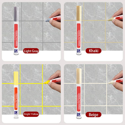 VierraSol | Bolígrafo para Reparación de Juntas | Sellador Polimérico Impermeable | Fórmula Antimoho | Secado Rápido y Sin Olor | Para Azulejos en Baño y Cocina