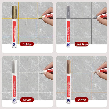 VierraSol | Bolígrafo para Reparación de Juntas | Sellador Polimérico Impermeable | Fórmula Antimoho | Secado Rápido y Sin Olor | Para Azulejos en Baño y Cocina