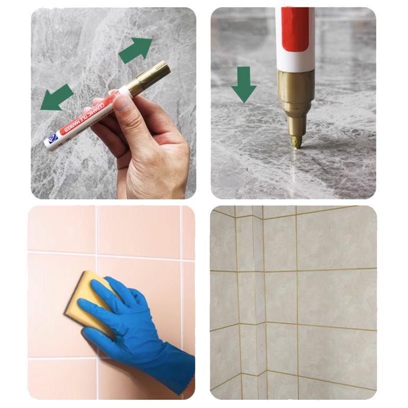 VierraSol | Bolígrafo para Reparación de Juntas | Sellador Polimérico Impermeable | Fórmula Antimoho | Secado Rápido y Sin Olor | Para Azulejos en Baño y Cocina