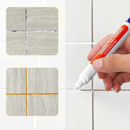 VierraSol | Bolígrafo para Reparación de Juntas | Sellador Polimérico Impermeable | Fórmula Antimoho | Secado Rápido y Sin Olor | Para Azulejos en Baño y Cocina