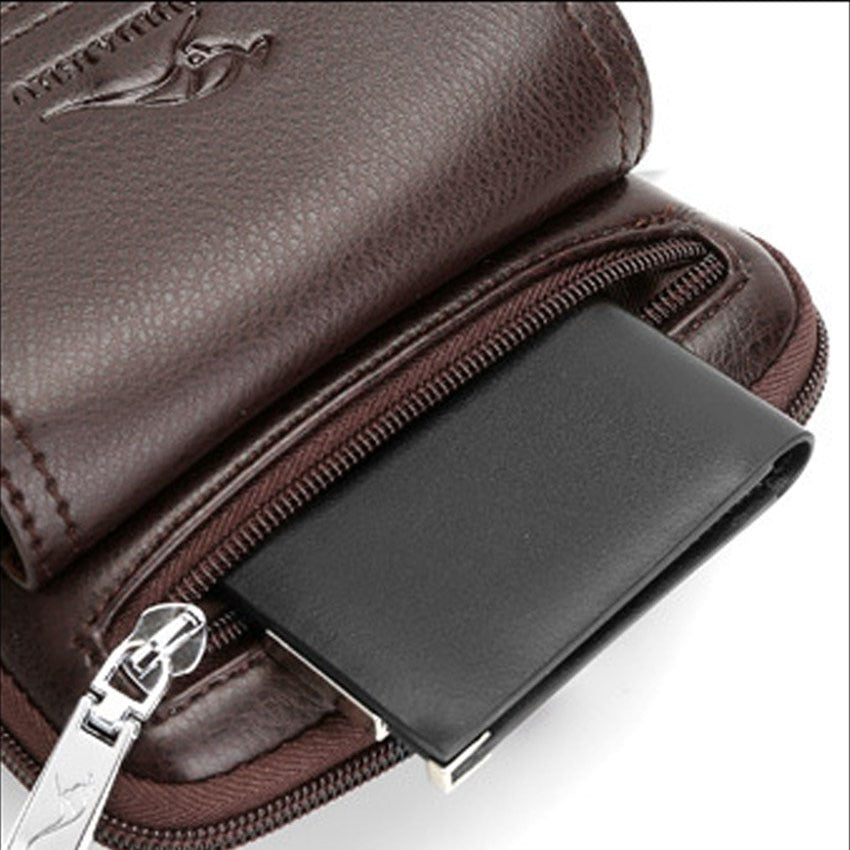 VierraSol | Bolsa Cruzada para Hombre con Bolsillo con Solapa