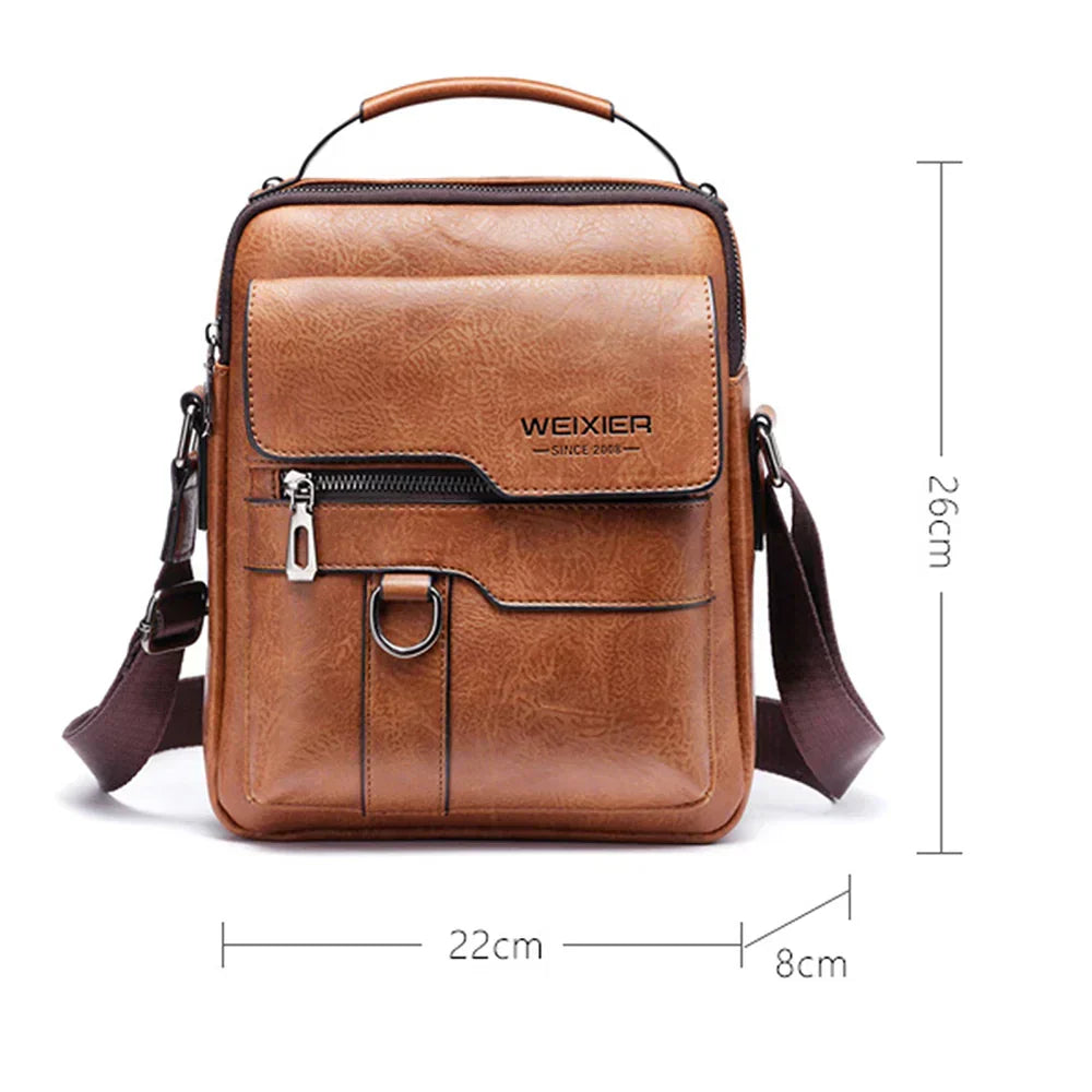 VierraSol | Bolsa Cruzada para Hombre con Bolsillo Frontal