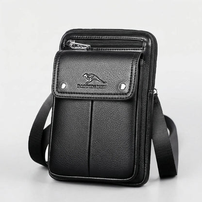 VierraSol | Bolsa Cruzada Vertical para Hombre con Bolsillo con Solapa