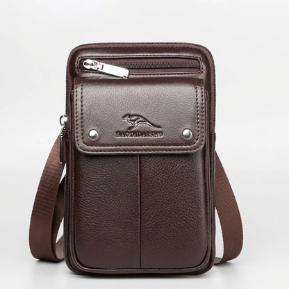 VierraSol | Bolsa Cruzada Vertical para Hombre con Bolsillo con Solapa
