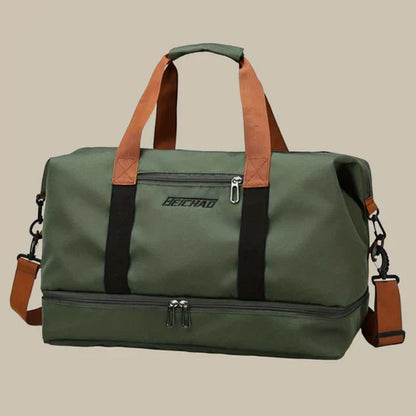 VierraSol | Bolsa de Deporte para Hombre de Gran Capacidad con Compartimento para Zapatos