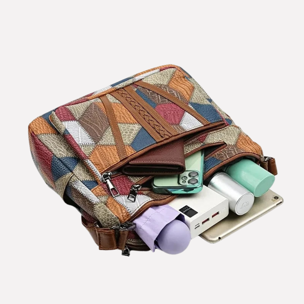 VierraSol | Bolsa de Hombro de Patchwork para Mujeres