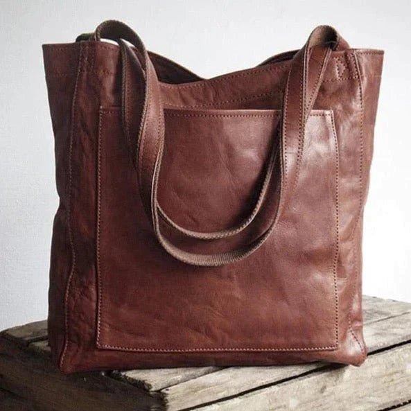 VierraSol | Bolsa de Hombro Duradera Hecha de Cuero Genuino Suave