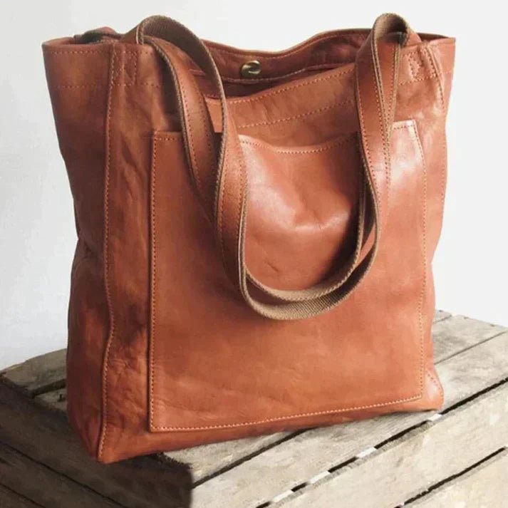 VierraSol | Bolsa de Hombro Duradera Hecha de Cuero Genuino Suave