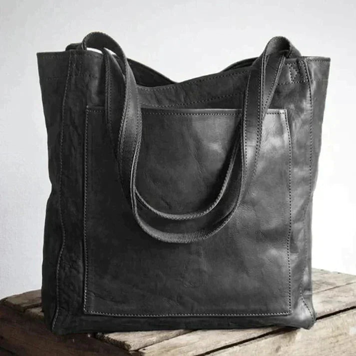 VierraSol | Bolsa de Hombro Duradera Hecha de Cuero Genuino Suave