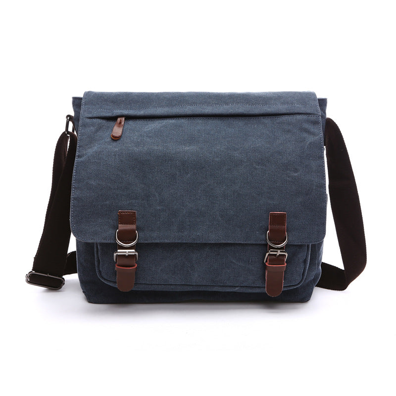 VierraSol | Bolsa de Hombro para Hombre con Solapa y Hebillas
