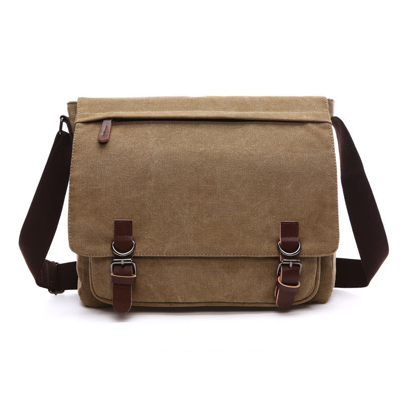 VierraSol | Bolsa de Hombro para Hombre con Solapa y Hebillas