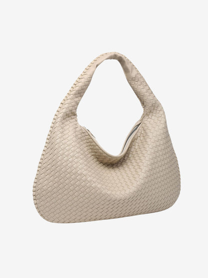 VierraSol | Bolsa de Hombro Tejida para Mujeres con Cierre de Cremallera