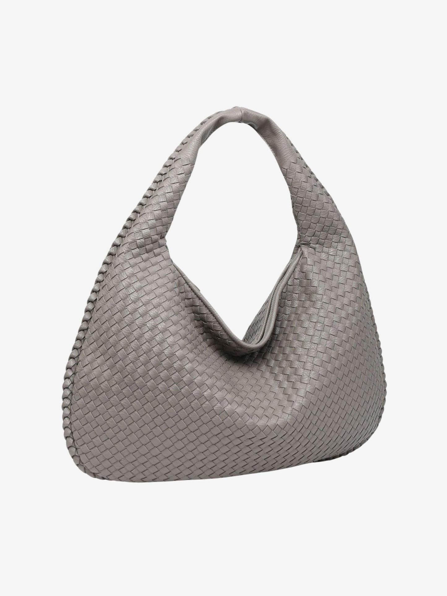 VierraSol | Bolsa de Hombro Tejida para Mujeres con Cierre de Cremallera