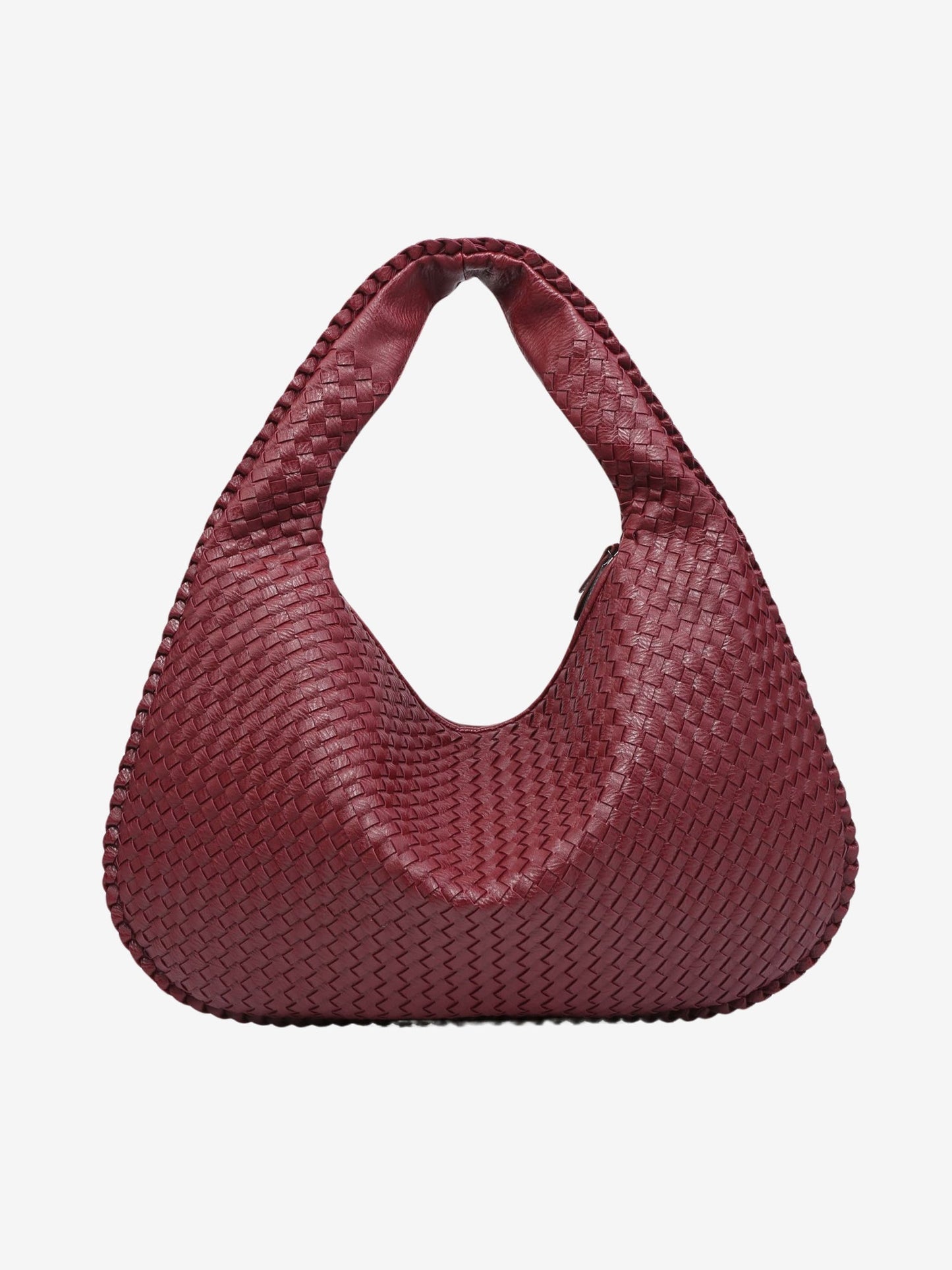VierraSol | Bolsa de Hombro Tejida para Mujeres con Cierre de Cremallera
