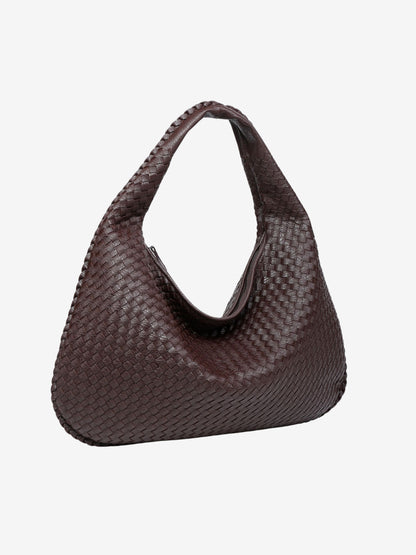 VierraSol | Bolsa de Hombro Tejida para Mujeres con Cierre de Cremallera