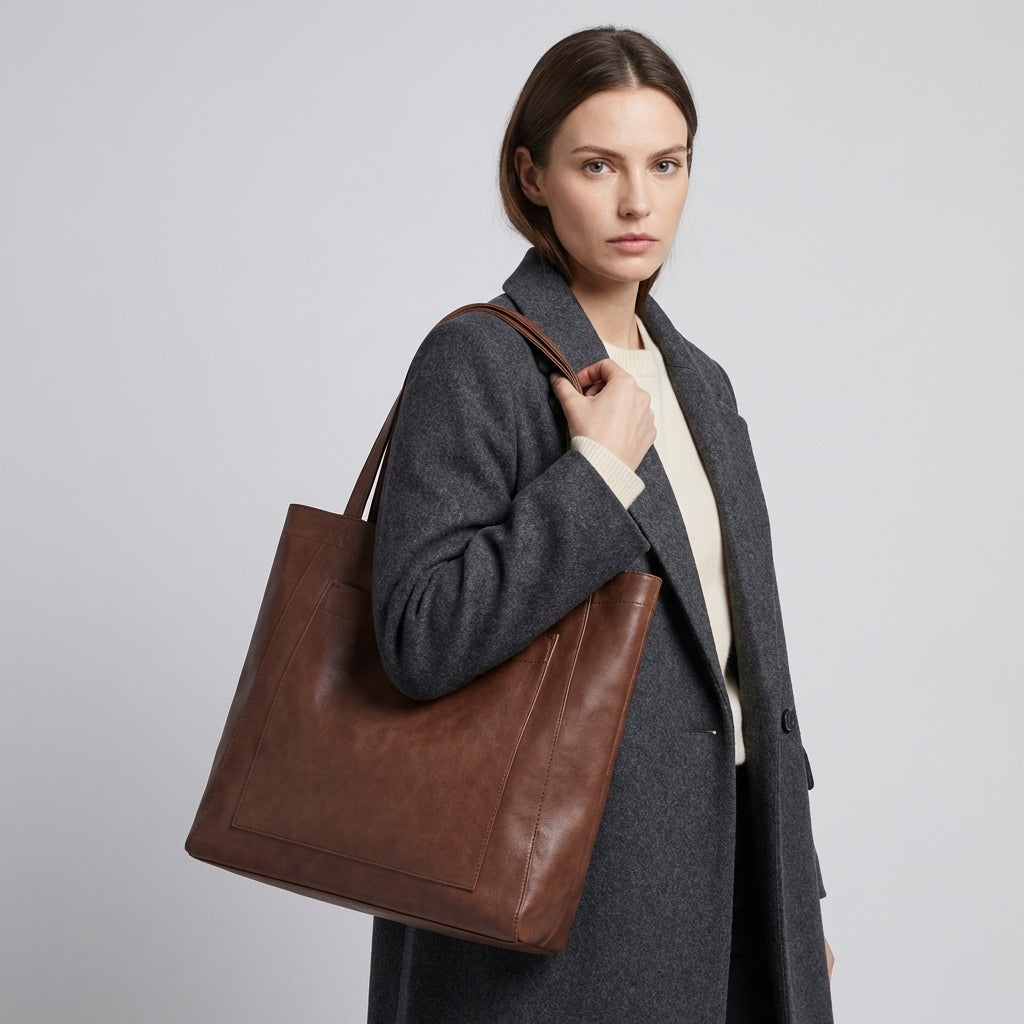 VierraSol | Bolsa de Hombro Tote para Mujeres con Bolsillo Exterior