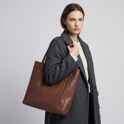 VierraSol | Bolsa de Hombro Tote para Mujeres con Bolsillo Exterior