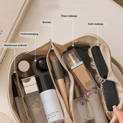 VierraSol | Bolsa de Maquillaje de Viaje para Mujeres con Compartimentos