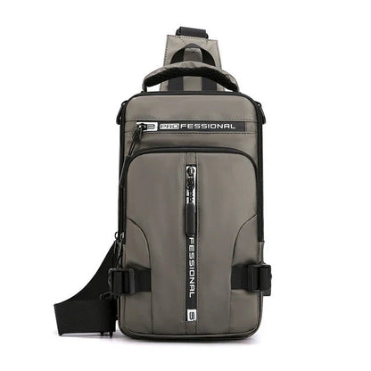 VierraSol | Bolsa de Mensajero para Hombre Impermeable Antirrobo con Carga USB