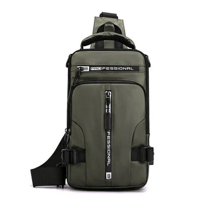 VierraSol | Bolsa de Mensajero para Hombre Impermeable Antirrobo con Carga USB