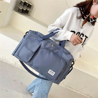 VierraSol | Bolsa de Viaje Multi-Bolsillo, Bolsa Deportiva y de Gimnasio con Compartimento Separado para Zapatos